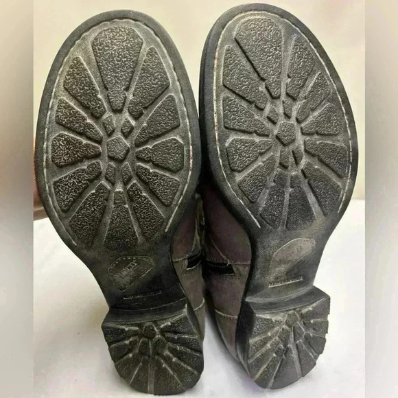 Born Women’s Attila Grey Burnish Tall Soft Leather Boots Size 8 - Picture 13 of 15